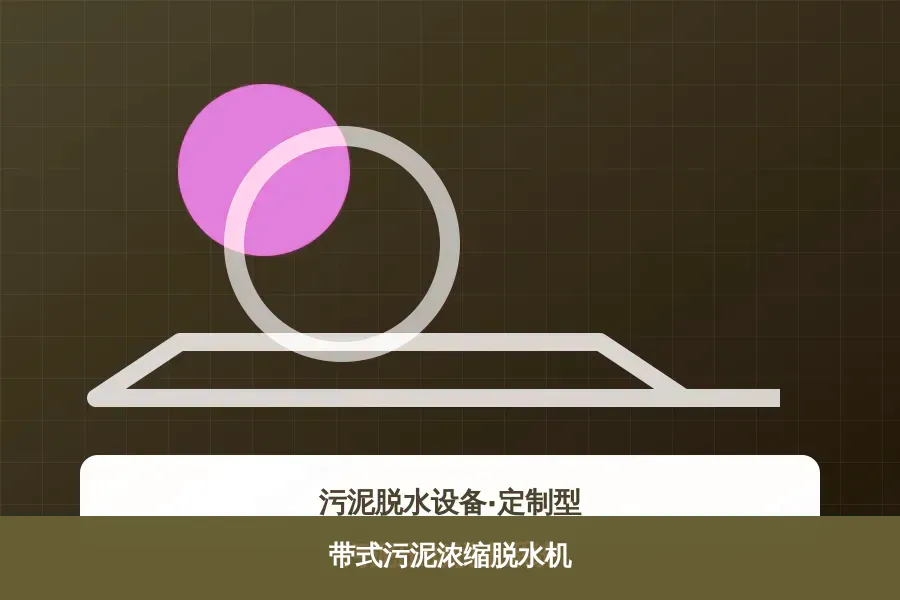 带式污泥浓缩脱水机产品示意图